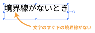 境界線がないとき